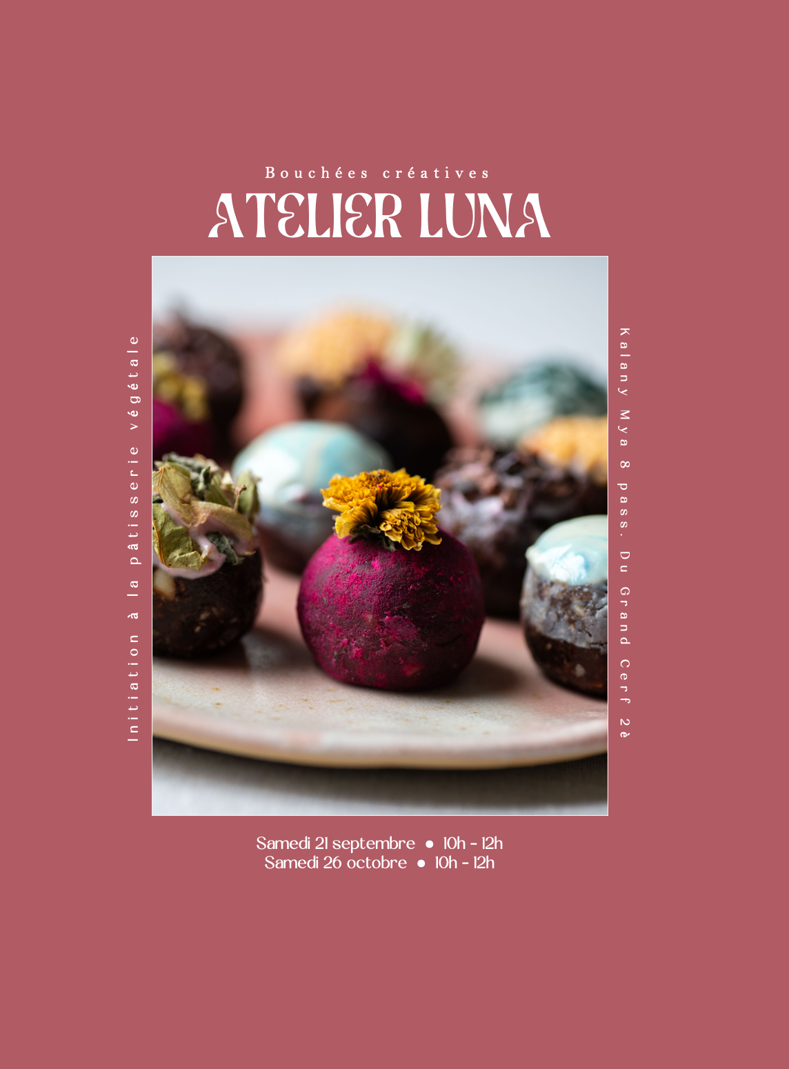 ATELIER Initiation à la pâtisserie végétale - 26/10/24